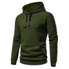 Men S European Size Casual Long Sleeve Hooded Plaid Sweatshirt