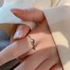 925 Sterling Silver Square Green Zircon Adjustable Rings For Women Wedding Engagement Jewelry Accessories Jewellery Moneys 925