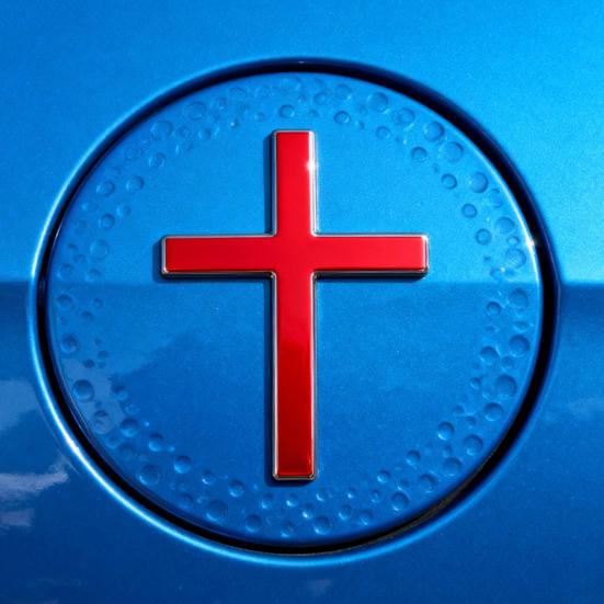 Christian Car Sticker 3D Badge Self-Adhesive Alloy Emblem Decal for Body Fender Tail Scratch