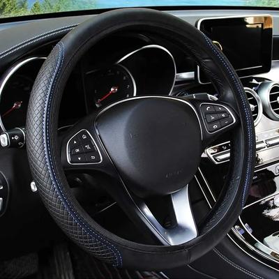 37-39 cm Auto-Lenkradbezug, rutschfest, geprägtes Leder, Auto-Styling, Autozubehör