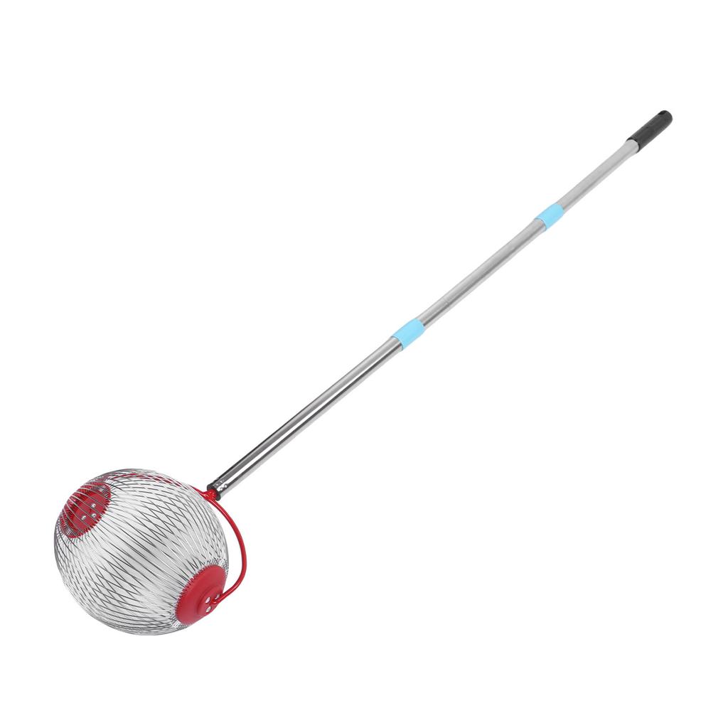 Rolling Nut Gatherer Stainless Steel 44.7 Inch 3 Section Multifunctional Acorn Picker Upper Roller for Pecans Walnuts Outdoor