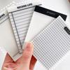 50 Sheets Transparent Grid Sticky Notes Waterproof Self-Adhesive Translucent
