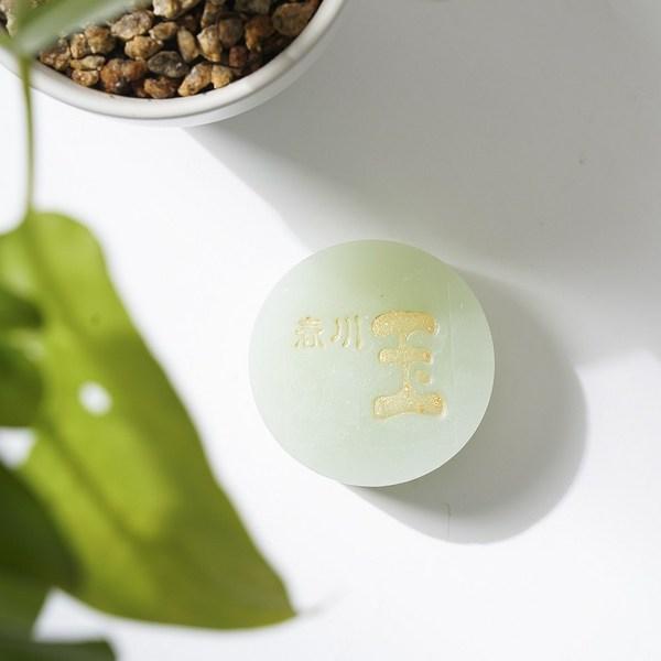 Chuncheonok Hypoallergenic Acne Trouble Care Natural Handmade Jade Soap Okbore, 90g, 1 Piece
