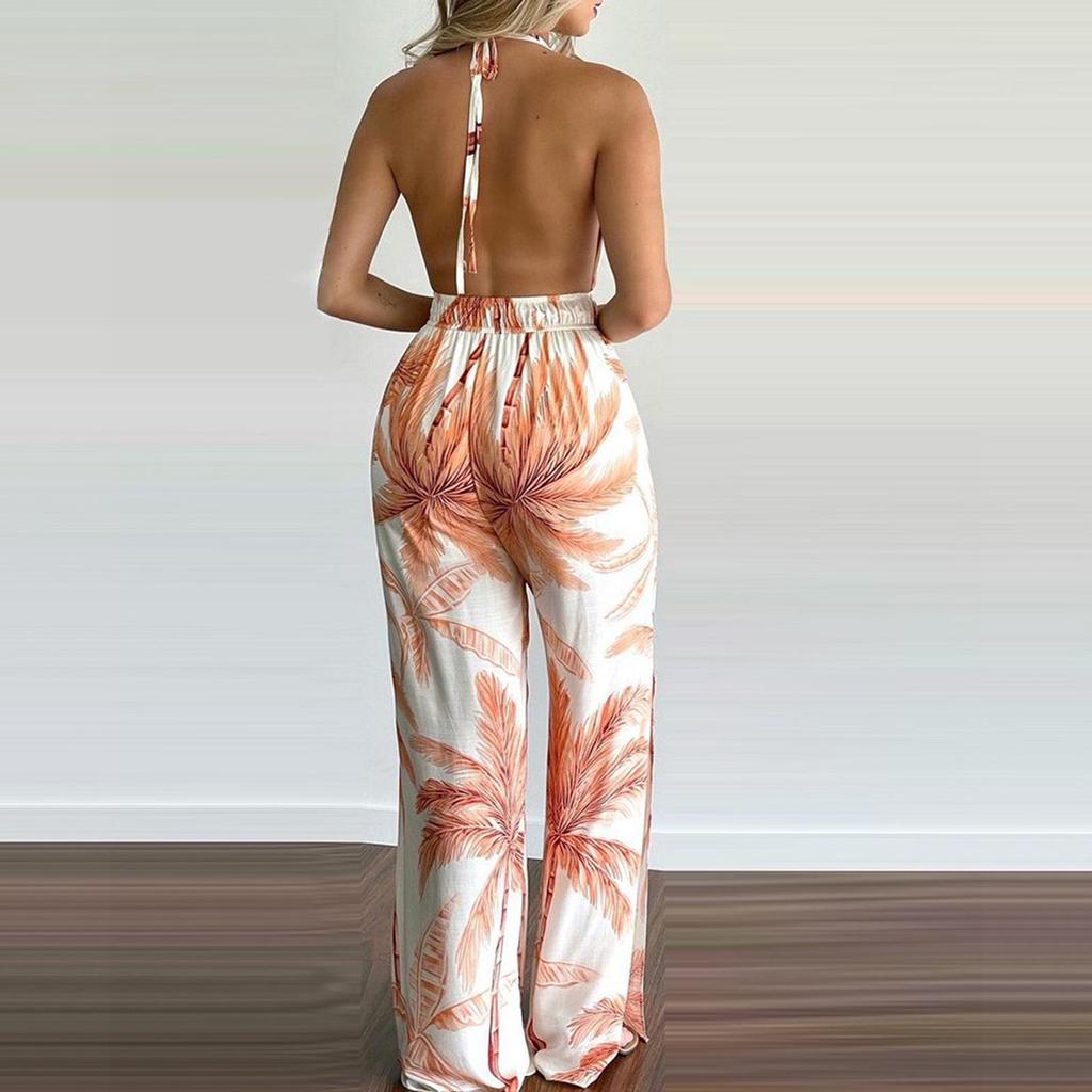 Europäischer & Amerikanischer Damen-Träger-Jumpsuit mit weitem Bein - Lässige Frühjahrs-/Sommerkleidung 2026