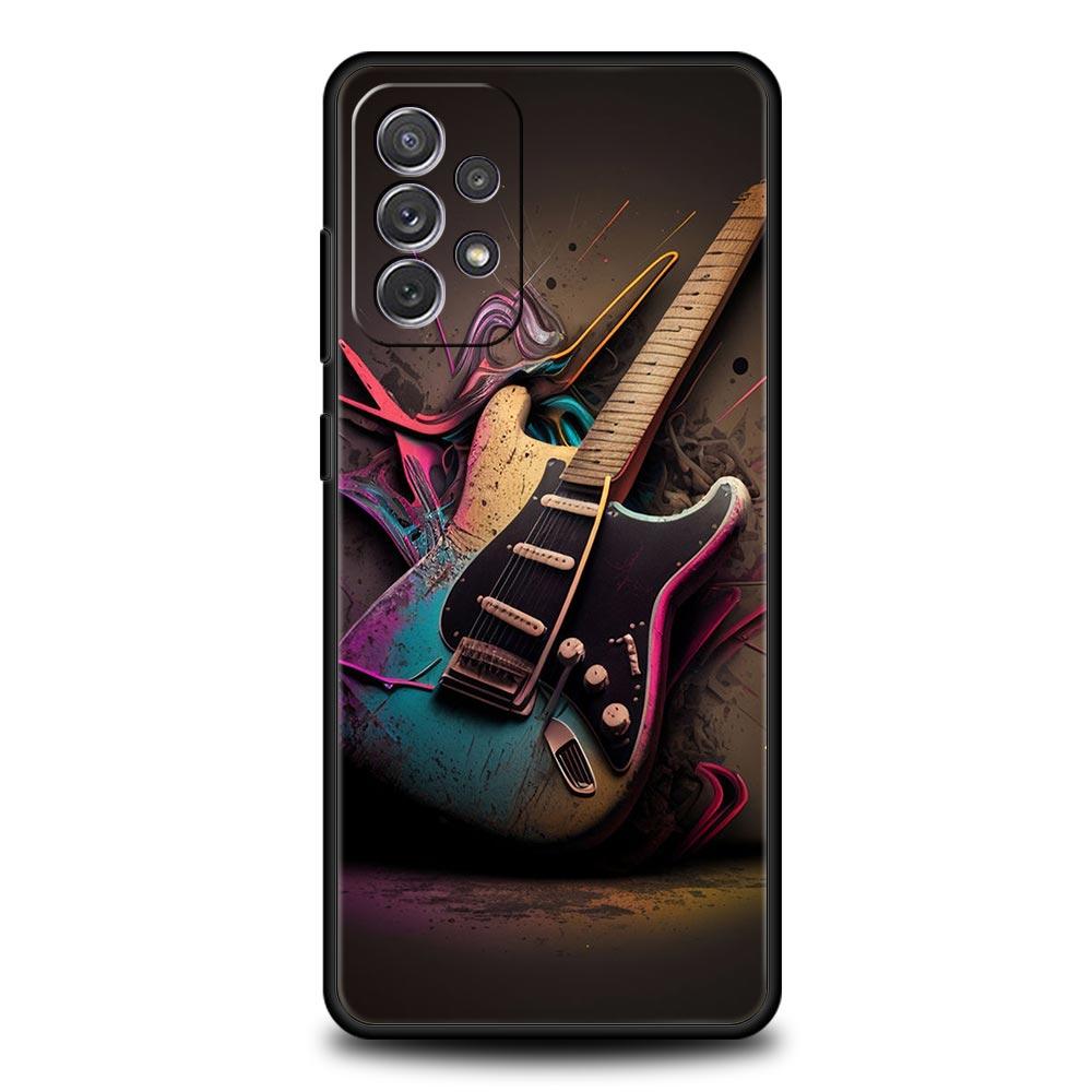 Guitar Music Art Phone Case For Samsung Galaxy A17 A07 A55 A35 A25 A15 A05 A33 5G A31 A23 A21s A13 A41 A73 A53 A51 A71 A03 Cover