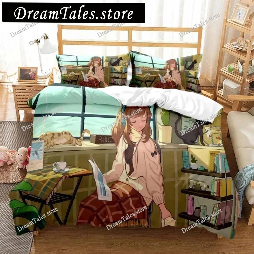 Fashionable Cartoon Printed Bedding Set Soft and Comfortable Customizable Comforter Bedding Sets Fashion Gift for Friends741