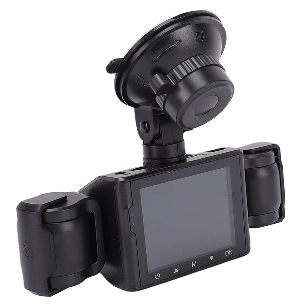4 Channel Dash Cam 1080P 360 Degree Front and Rear Inside Dash Cam with Loop Recording 2.4 Inch Screen