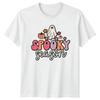 Spooky Season Unisexs TShirt Retro Ghost Halloween Gift For Her