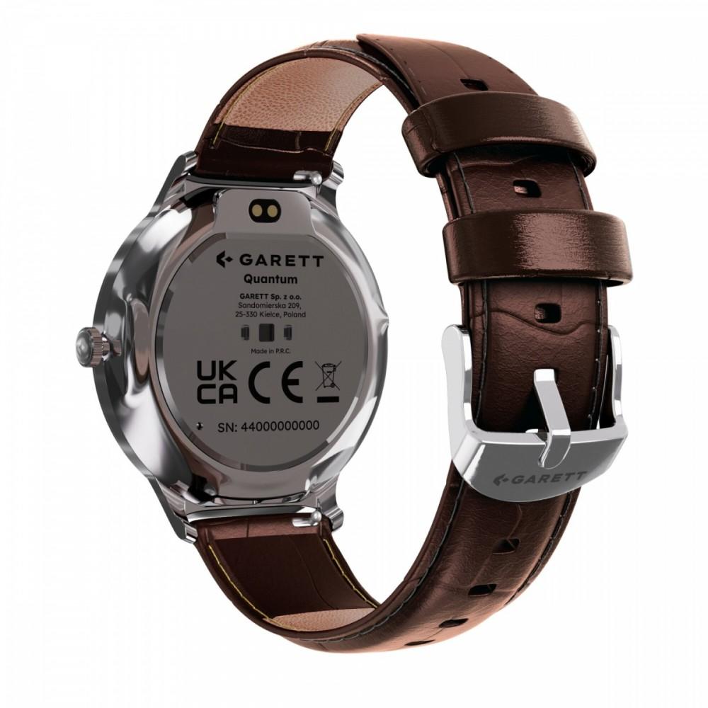 Smartwatch Quantum stalowy srebrny