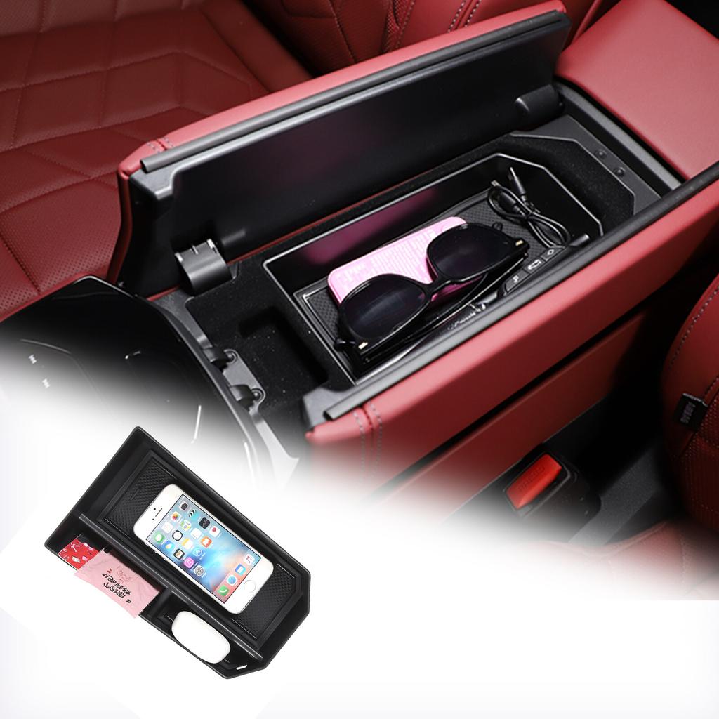 Storage Box Center Console Organizer Armrest Tray For BMW 5 Series G60 I5 2024+