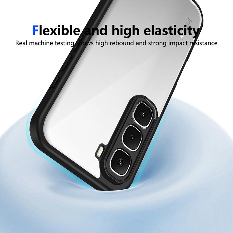 Průhledný silikonový kryt pro Infinix Hot 60 Pro Plus 60i Hot60 Hot60i PC zadní část TPU nárazník Nárazuvzdorné průhledné pouzdro na telefon kryt