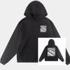 Unisex Oversized Hoodie With Distressed Washed Cotton Print Streetwear Youth Fall
