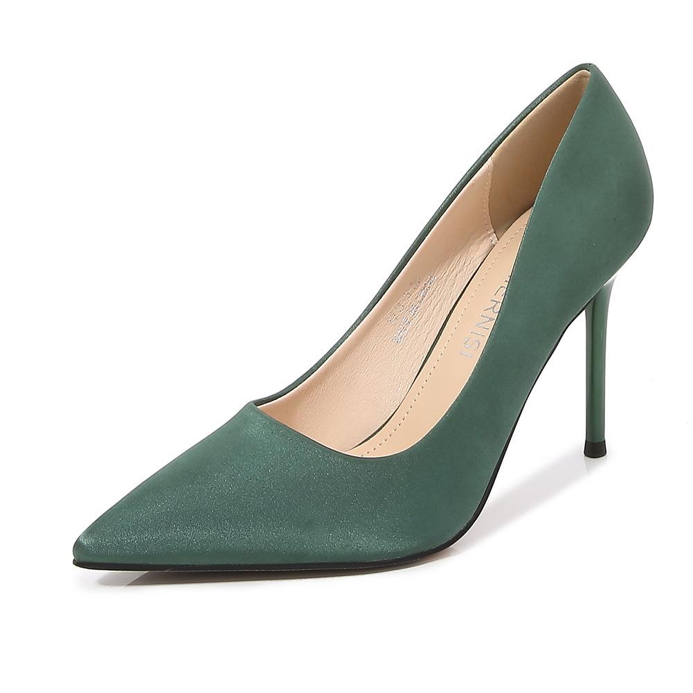 Wind nightclub shallow mouth large size heel pointed high heels thin heel catwalk sexy (this style will not be replenished)