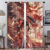 The Maiden and the Dragon Modern Living Room Curtains for Camera Blackout Curtain for Room 2 Panel Partition Shades Kitchen Home