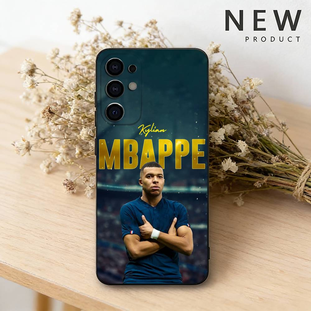 Custodia per telefono Football K-Kylian M-MbappeS per Samsung S26,25,24,21,22,23,30,20,Ultra,Plus,Fe,Lite Cover Morbida Nera