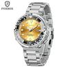 LIGE FOXBOX Herren-Quarzuhr Dreizeiger-Datum Wasserdicht Business-Armbanduhr Schwarzes Edelstahl