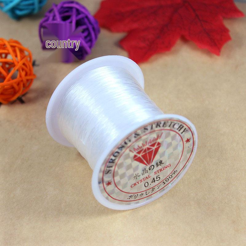 DIY Beading Materials: Transparent Nylon Crystal Thread, Non-Elastic Fishing Line for Handcrafts