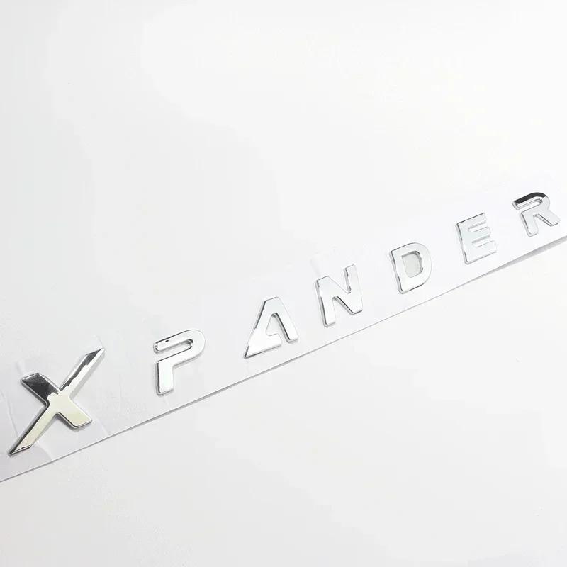 3D Raise ABS XPANDER Letters Car Front Hood Emblem Badge Rear Trunk Sticker Decals For Mitsubishi XPANDER Logo Accessories