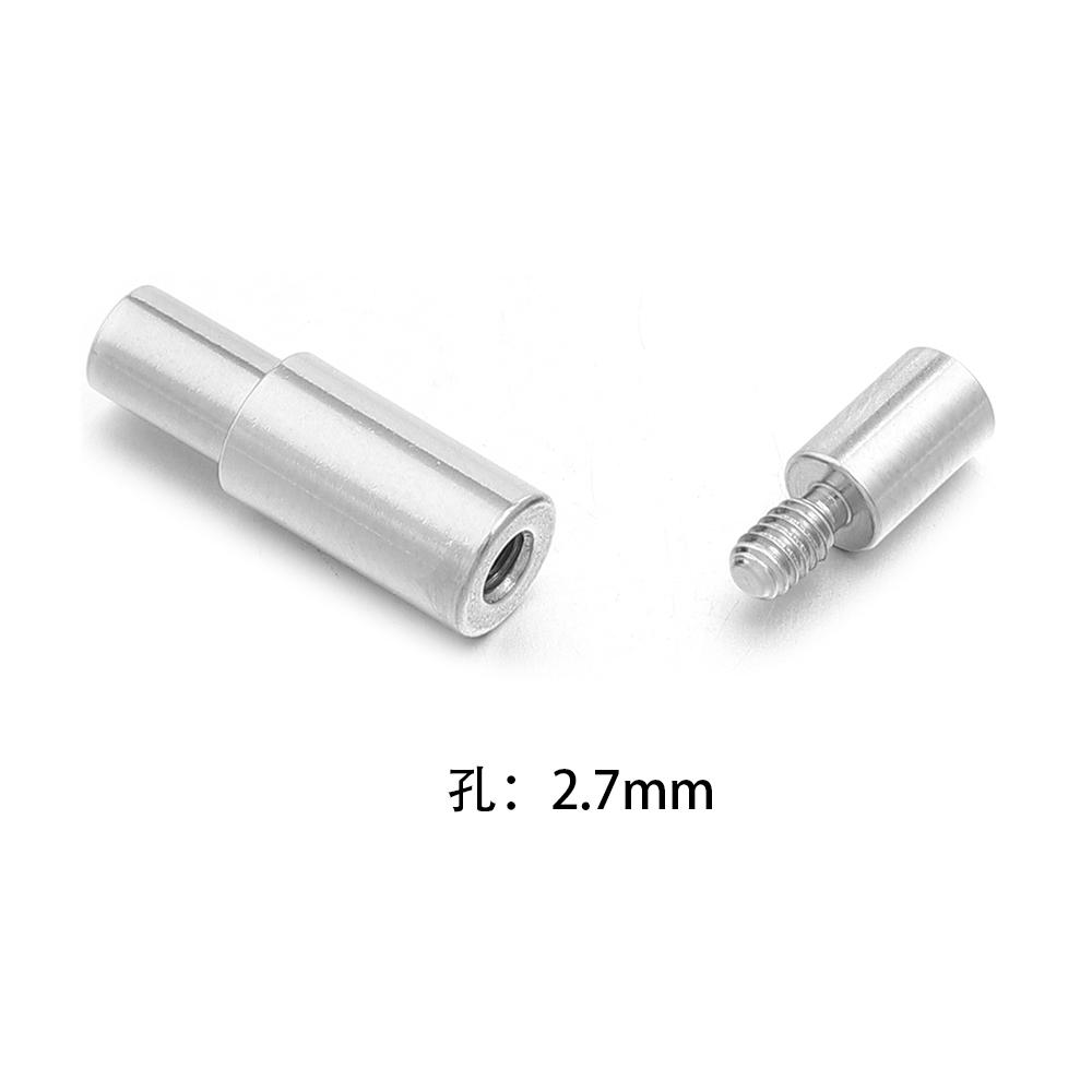 1Pc Stainless Steel Screw Clasps Leather Cord End Connector End Caps For Jewelry Making DIY Necklace Bracelet Accessories