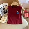 Girls' Trendy Sleeveless Round Neck Tank Top, Slim Fit for Ages 6-12