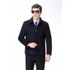 New Autumn and Winter Woolen Jackets for Middle-aged and Elderly Men, Casual Lapel Plus Velvet Jackets, Daddy Woolen Coats