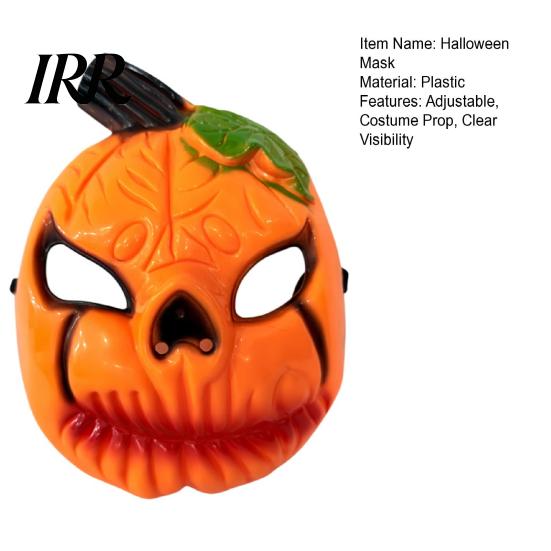 Detailed Pumpkin Face Mask Halloween Mask, Scary Lantern Party Hard Material Horror Breathable Costume Props for Secret Room Games Classic Decoration