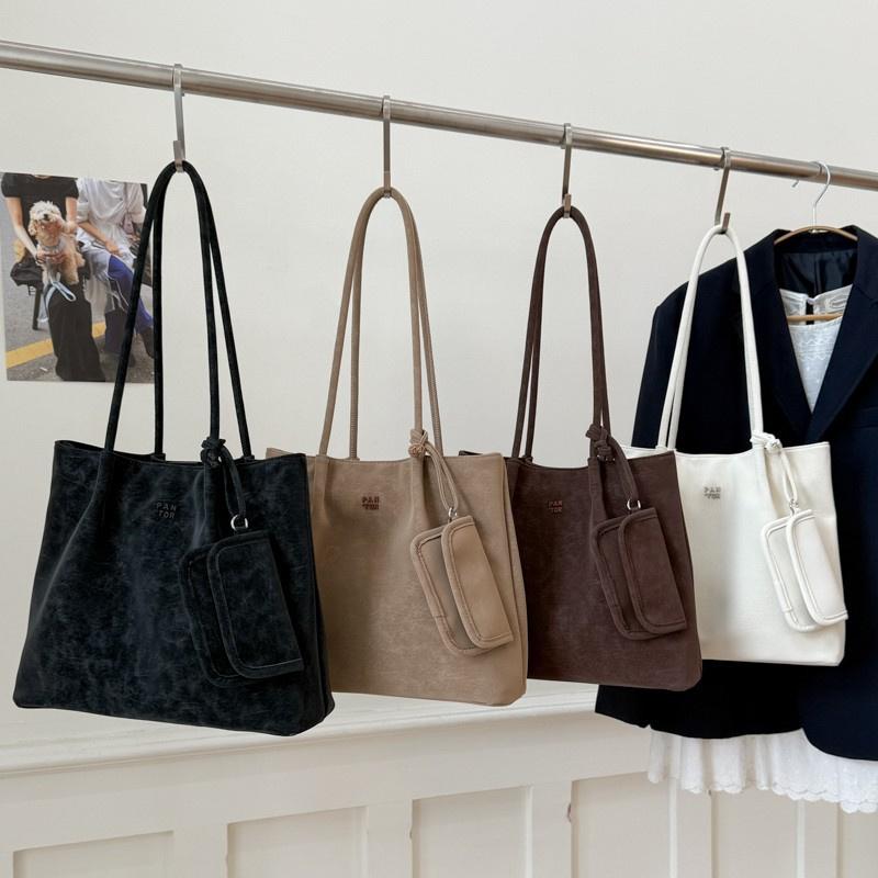 Autumn and Winter Retro Lazy Style Shoulder Bag Fashionable Large-Capacity Commuter Shoulder Bag Shopper Tote
