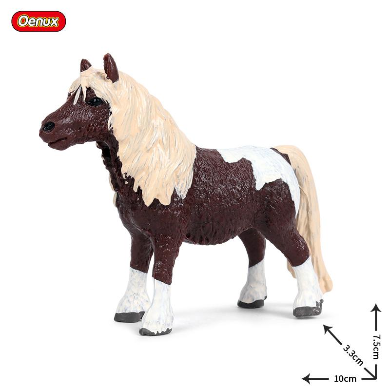 Oenux Farm Animals Simulation Cute Model Action Figure Alpaca Cow Horse Figurines Sheep Goat Miniature Educational Toy For Kid