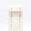 Exquisite Russian Purple Gold Star Round Bead Long Hollow Earphone Plated Rose Gold Pentagram Delicate Earphone Female