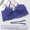 Plus Size Sexy Lingerie Three-Piece Set Lace Trim Breathable Ultra-Thin Bra Set Push-Up and Shaping Bra Skin-Friendly and Comfortable Panties