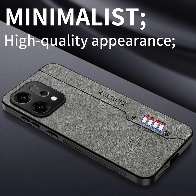 For OPPO Reno 14 Pro 14F 5G Case New PU Leather Skin Shockproof Anti Fall Protect Phone Back Cover For OPPO Reno 14 Shell Bumper