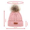 Children Hat Hairball Knitted Cap Winter Warm Kids Beanie Headgear Outdoor Headwear Dressing Clothing Decoration