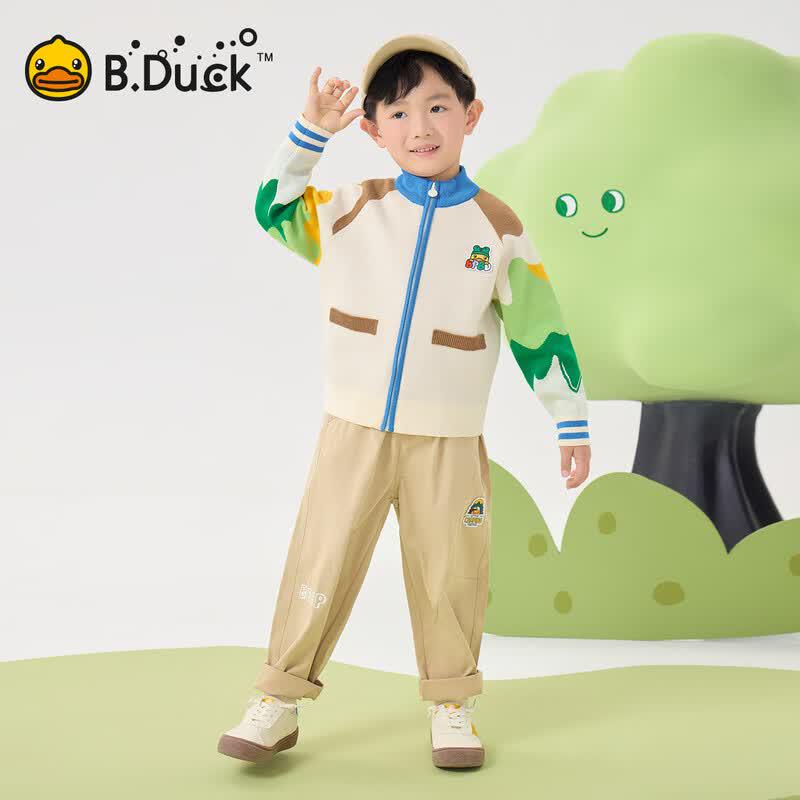 B.Duck Kids' Unisex Cartoon Knit Cardigan