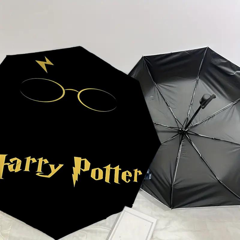 1PC Harry Potter Umbrella-8-Rib Reinforced, Automatic Open, Lightweight & Durable, Cute Fashion Accessory for Outdoor, D2647