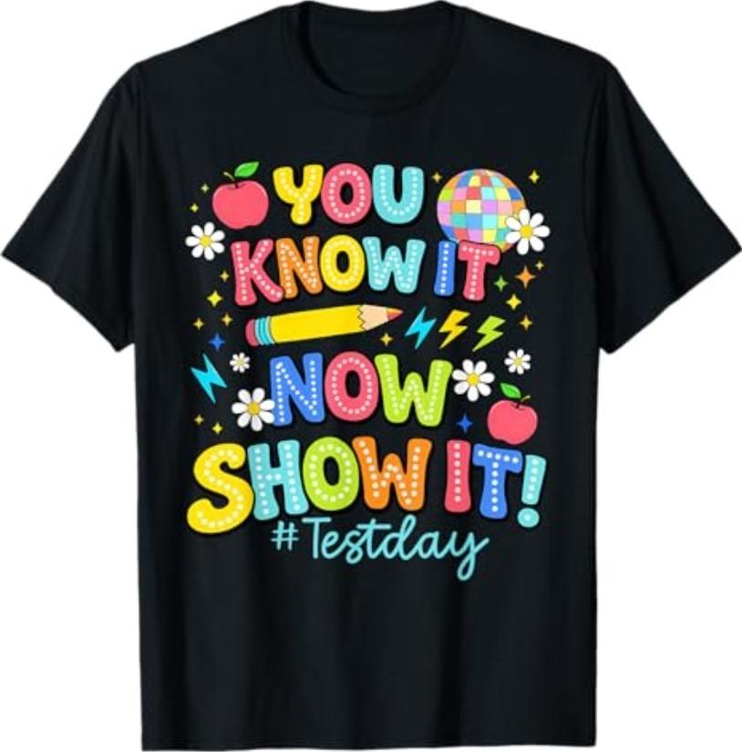Rock The Test Test Day State Testing Teacher Staar Test T-Shirt S