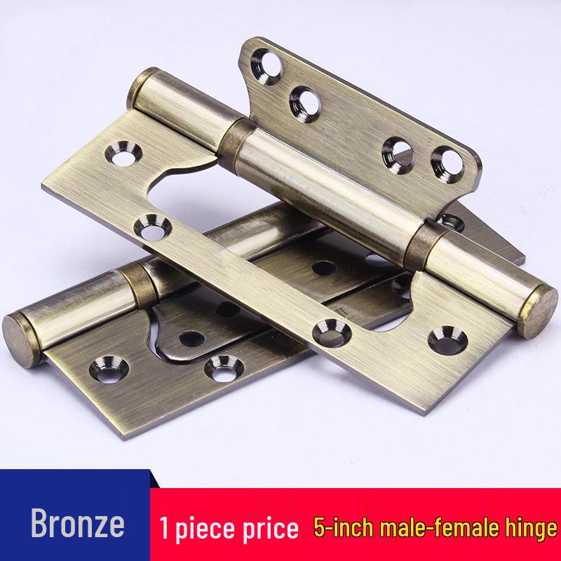 4/5 Zoll Einsteckloses leises Klappscharnier, Verdickter 304 Edelstahl für Holztüren