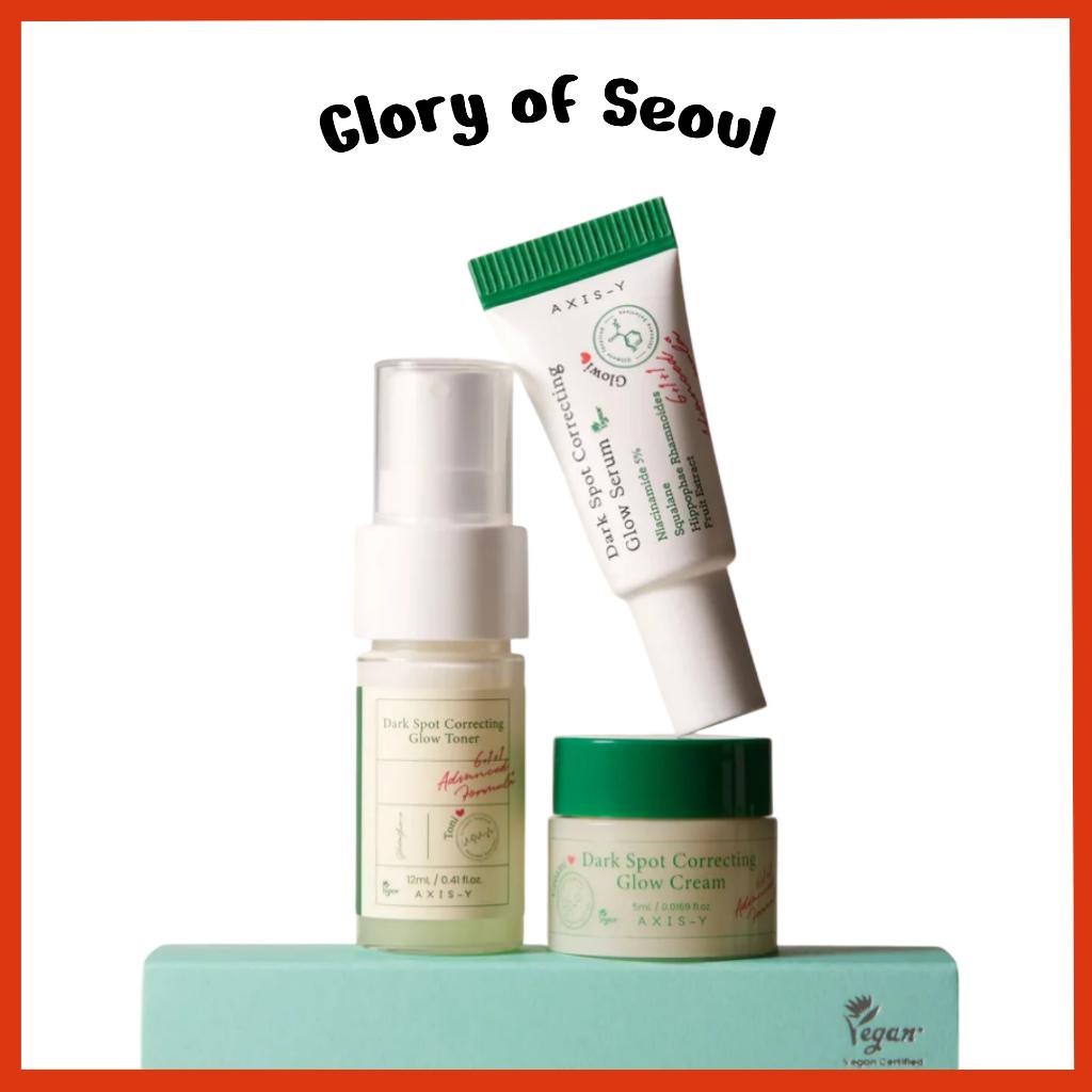 AXIS-Y The Mini Glow Trio Set ( Glow Serum 5ml, Toner 12ml, Cream 5ml )