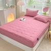 Thickened Oversized Soft Mattress Protector, Solid Color Fitted Sheet, Embroidered Mattress Cover