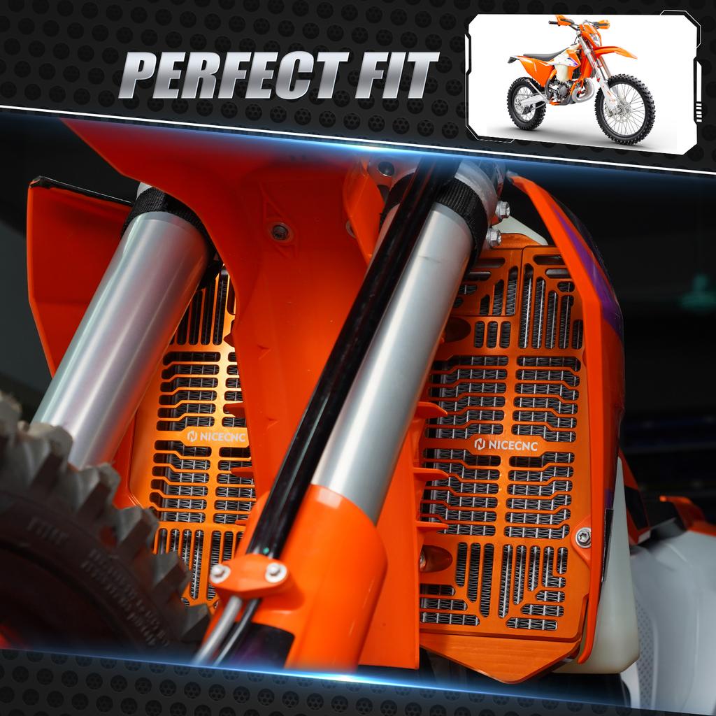 NICECNC For 2025 2024 KTM EXC 300 SX 125 SXF 450 EXCF 350 Husqvarna TE 300 FE 450 GasGas EC 300 Radiator Cover Guard Protecter