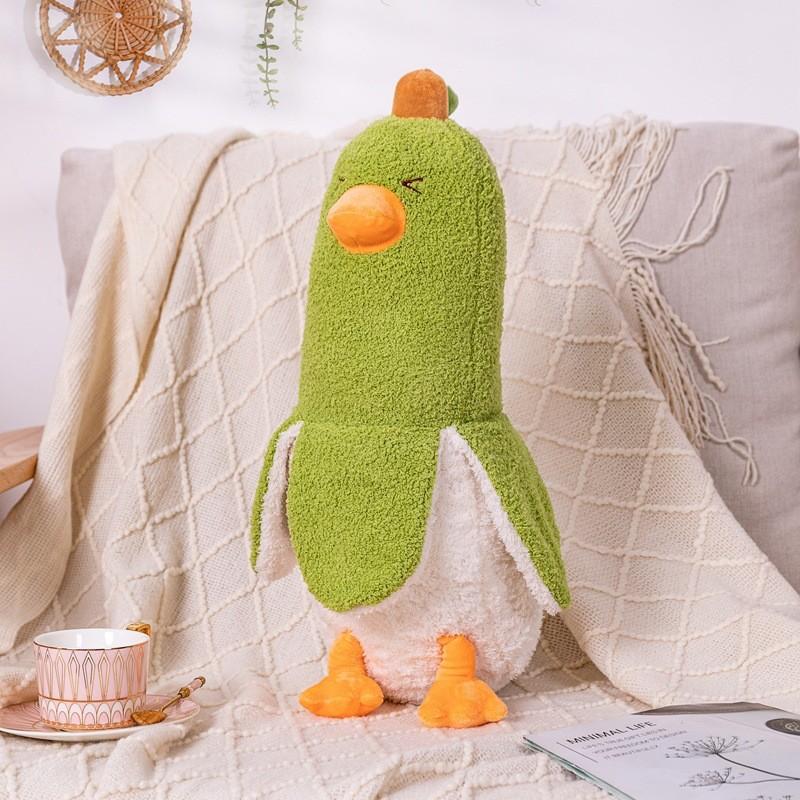 Banana Duck Plushie Cartoon Animal Soft Toy For Girls Kids Gift