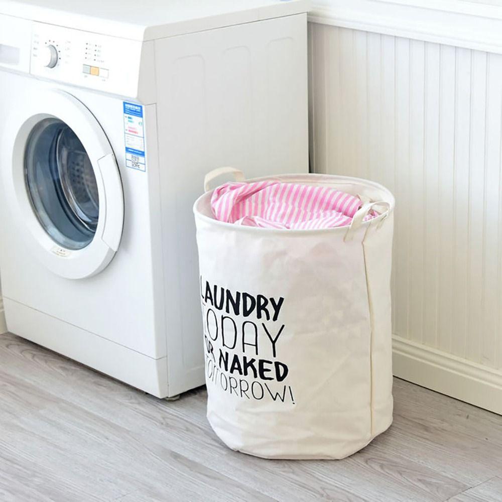 1Pcs Cotton Linen Material Foldable Laundry Basket Large Capacity Toy Storage Hamper