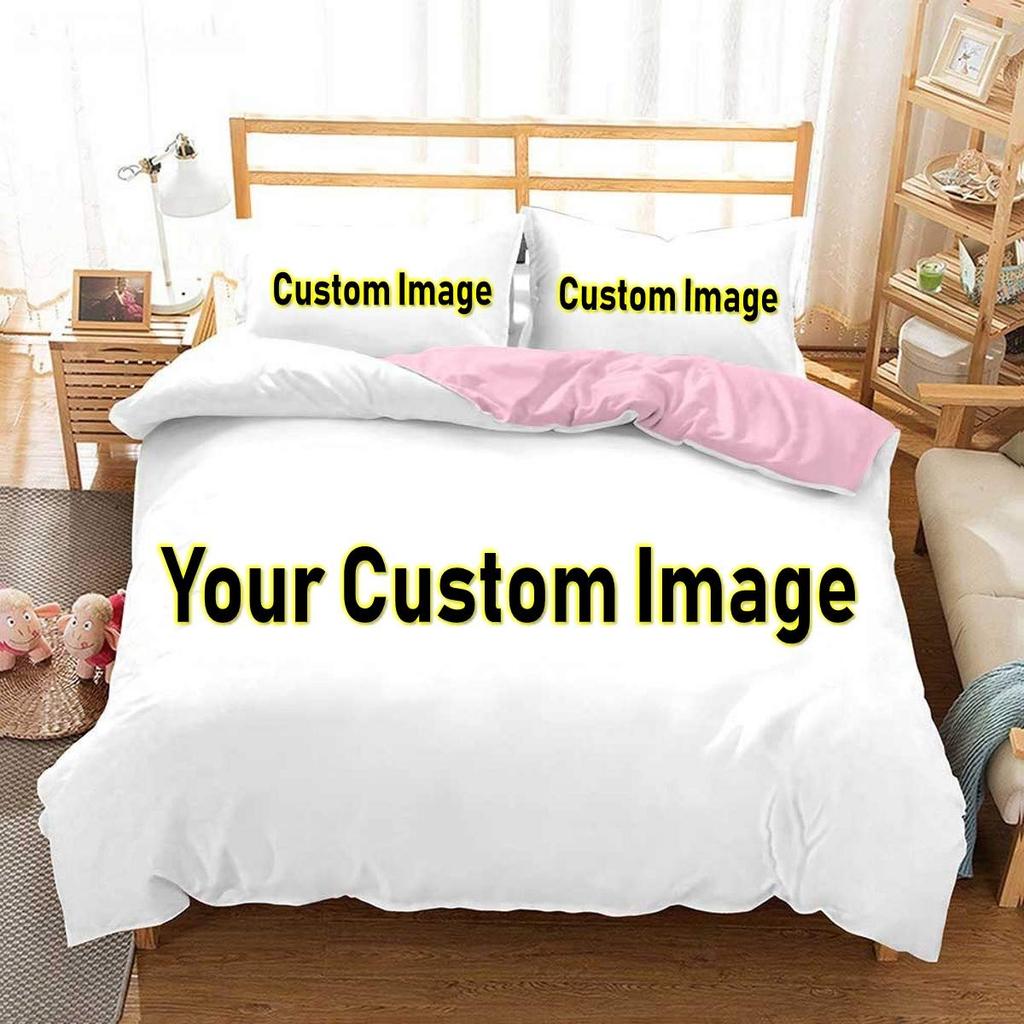 3D Vlastní Foto Ložní Set Zajímavý Kreativní Přizpůsobený Povlak na Peřinu s Povlaky na Polštáře Twin Full Queen King Size Dropshipping