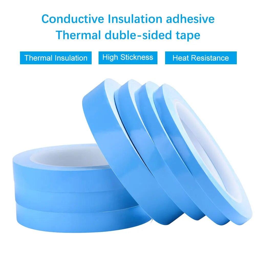 25mThermal Insulation Tape, Insulation Heat Dissipation Tape, Double-sided Thermal Interface Tape for Chip, LED Strip, Heat Sink