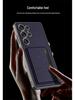 Samsung S25 Ultra High-End Business Leather Case with Card Holder & Stand