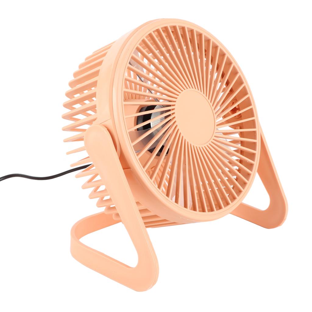 Desk Fan 360 Degree Rotation Low Noise Brushless Motor USB Powered Portable Small Table Fan for Home Desktop   Travel