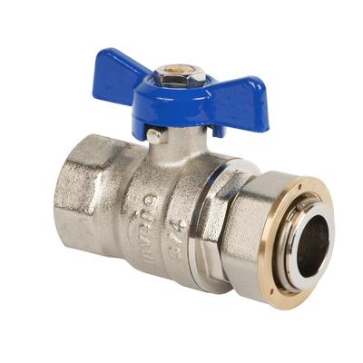 Straight Ball Valve With Half-Screw N/C With Butterfly 1/2'' Heavy Duty - H/Zk-72-015