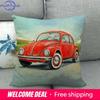 45Cm * Unique Watercolor Car Beetle Design, Suitable For Family Bedroom Hotel Decoration Pillow Case