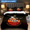 3PCS Rome Wolf Football club Printed Soft Bedding Set,Including 1pc Duvet Cover And 2pcs Pillowcases Perfect for Bedroom, Dormitory, Fan gift