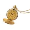 Nostalgic Large Pocket Watch with Roman Numerals, Yellow Face, and Gold Inscription "To My Son". Model 8809.