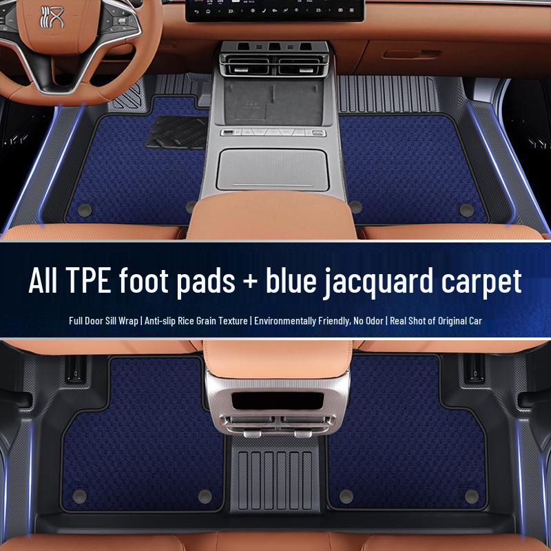 Yongjue TPE Floor Mats for BYD Han L - Full Coverage Car & Door Sill Accessories